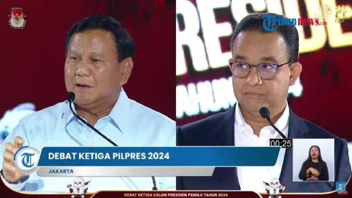 Tertangkap Kamera Prabowo Tolak Pinggang ke Moderator Usai Selak Anies di Debat Capres