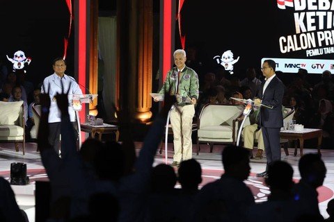 Litbang Kompas Usai Debat Ketiga: 50,4% Tak Puas dengan Prabowo, Ganjar Teratas