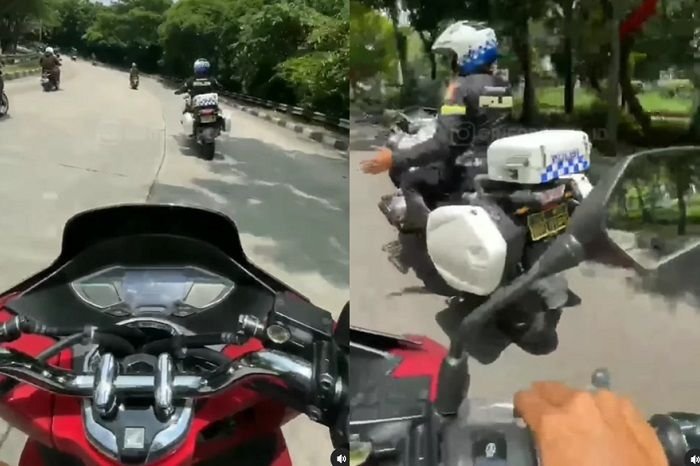 Pak Polisi Baik, Kawal Pemotor Honda PCX Yang Diincar Debt Collector Padahal Beli Cash