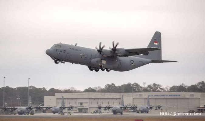 Pesawat Angkut Baru Super Hercules C-130J Berangkat dari Pabrik Lockheed Martin AS