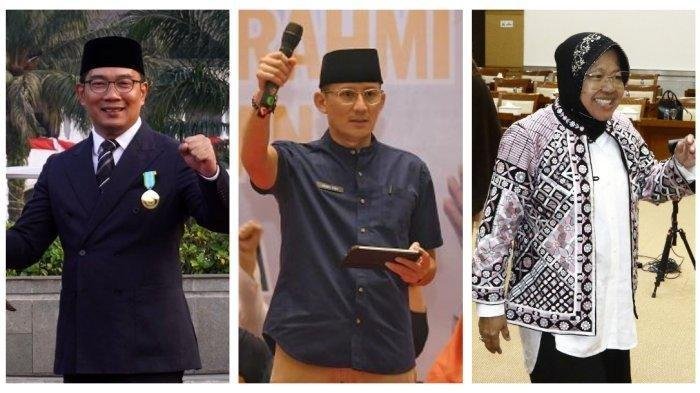 Bursa Cagub DKI Jakarta: Ridwan Kamil Ungguli Ahok,Tri Rismaharini hingga Sandiaga Uno