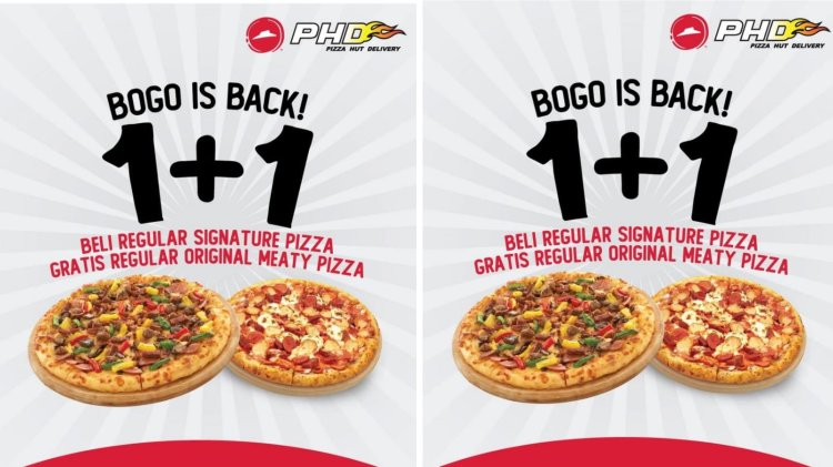 LEBIH IRIT Promo Pizza Hut Delivery Besok 28 Januari 2024,Beli 1 Pizza Gratis 1 Pizza