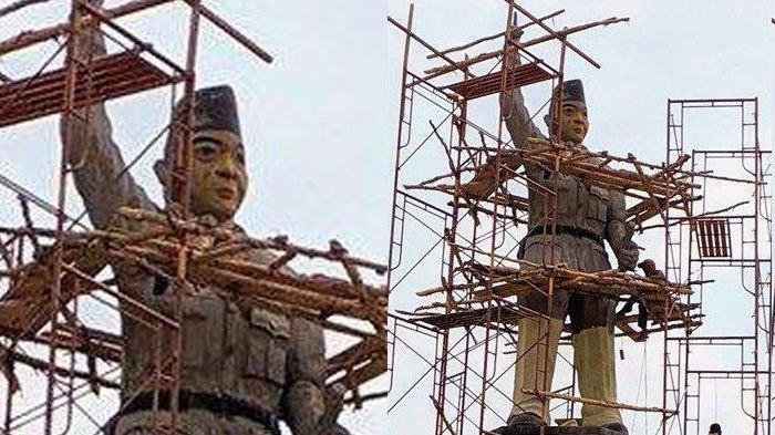 Patung Bung Karno Buatannya Dinilai Tak Mirip,Sang Seniman Pasrah,Singgung Anggaran Rp150 Juta