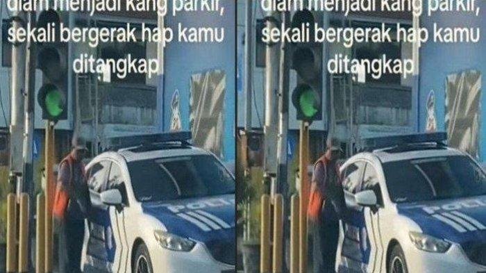 Viral Tukang Parkir Memarkir Mobil Patwal,Warganet: Diam Menjadi Kang Parkir,Sekali Bergerak Hap