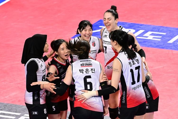 Hasil Liga Voli Korea - Kesempatan Emas Terlewat, Red Sparks Gagal Curi Poin dari Kandang Legenda Korsel