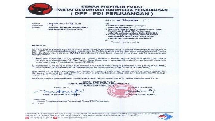 INSTRUKSI Megawati Bikin Caleg PDIP Cemas,Terancam Tak Dilantik Gegara Suara Ganjar-Mahfud Rendah