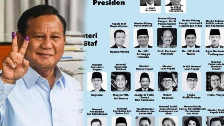 Beredar Daftar Susunan Menteri Kabinet Prabowo,Budi Arie Tegaskan Bukan Hoaks,AHY Menkopolhukam?