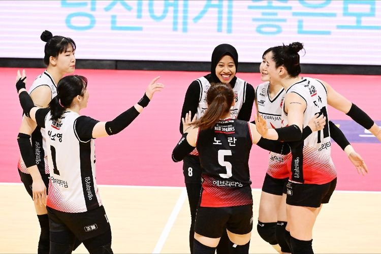Liga Voli Korea - Red Sparks Kuat karena Bermain sebagai Tim, 1 Kemenangan Lagi Ulangi Memori Manis Saat Jadi Juara Terakhir Kali