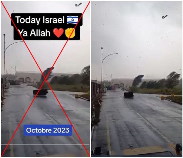 Ini video kejadian di Meksiko, Rumania dan Italia, bukan 'cuaca ekstrem di Israel pada Oktober 2023'