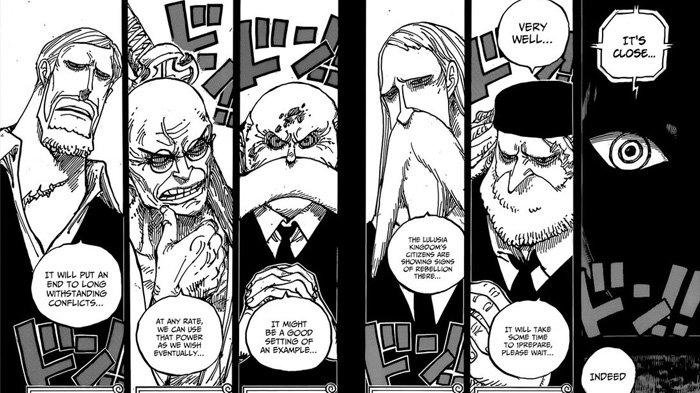 Link dan Spoiler Manga One Piece Chapter 1110 Bahasa Indonesia: Wujud Buah Iblis Keliam Gorosei