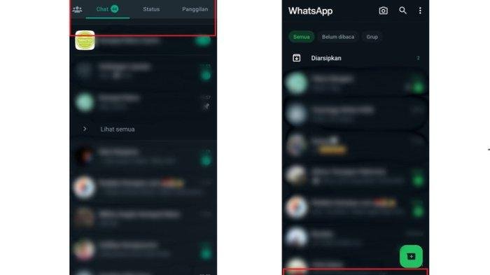 Ramai,Ini Perbedaan Tampilan WhatsApp Android Versi Terbaru dengan Versi Lama