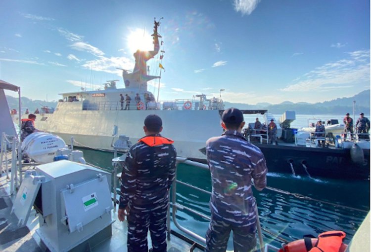 Satuan Tugas Trisila TNI AL Berkekuatan 3 Kapal Perang Tiba di Sabang, Lihat