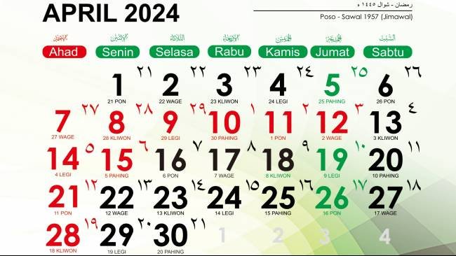 Resmi! Ini Jadwal Libur Lebaran 2024 Pemerintah, PNS dan Anak Sekolah, Berapa Hari?
