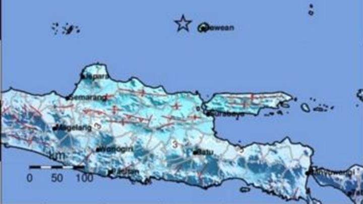 BMKG Catat Delapan Kali Gempa Susulan Setelah Gempa di Tuban, Terkuat Magnitudo 5,3