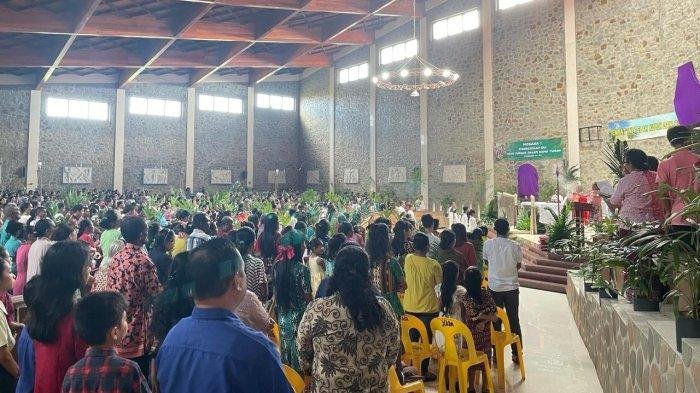 Perayaan Pekan Suci di Nunukan,Ketua Gereja Ungkap Umat Katolik Diminta Bawa Barang Rohani