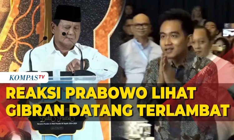 Respons Prabowo Saat Gibran Datang Terlambat di Acara Bukber TKN