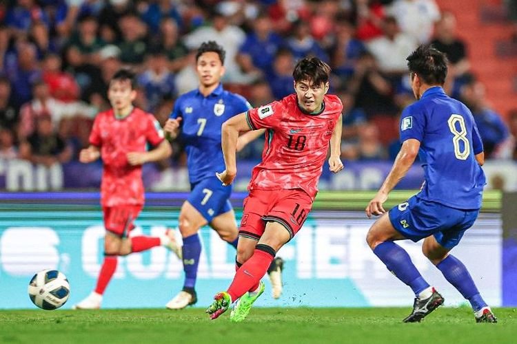 Hasil Kualifikasi Piala Dunia 2026 - Kesulitan Bendung Serangan Korea Selatan, Thailand Dibantai Son Heung-min Dkk