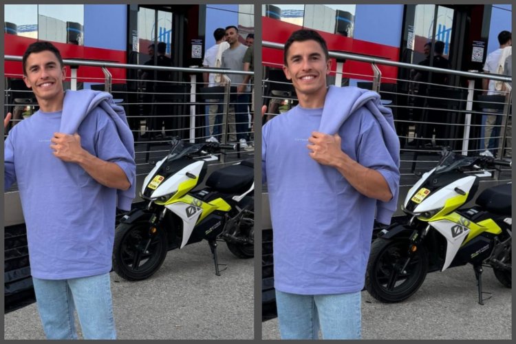 Marc Marquez Tiba di MotoGP Spanyol 2024 Langsung Pose Sama Motor Listrik Istimewa