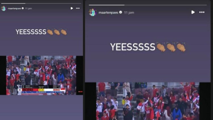 Segera Jadi WNI,Maarten Paes Ikut Rayakan Kemenangan Timnas U-23 Indonesia atas Korea Selatan